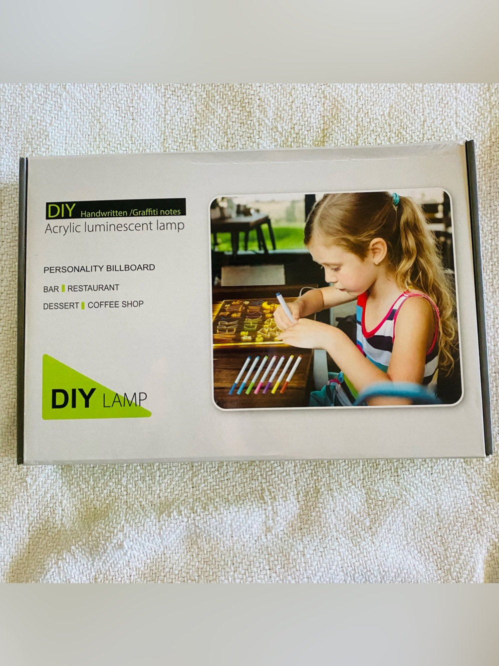 Brand New DIY Acrylic Luminescent Lamp - LED Glow Note & Message Board Kit